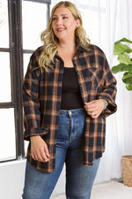 Plus Button Down Flannel Shirt