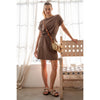 Mineral Washed Cotton Mini Dress