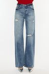 Kancan Distressed High Waist Bootcut Jeans