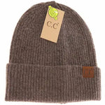 Unisex Soft Ribbed Cuff C.C Beanie