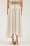 Box Pleated Midi Skirt