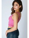 Double Lace Square Crop Top