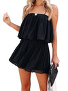 Ruched Spaghetti Strap Romper