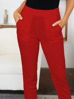 Pocketed High Waist Skinny Pants