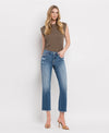 Lovervet by VERVET High Rise Crop Straight Jeans