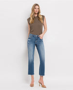 Lovervet by VERVET High Rise Crop Straight Jeans