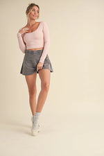 Twist Back Long Sleeve Top