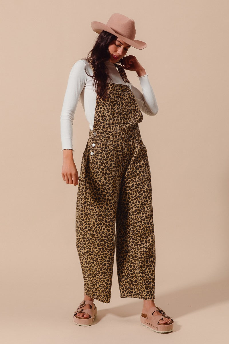 Take Me To The Savanna Barrel Overalls