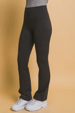 High Waist Flare Active Leggings with Side Pockets