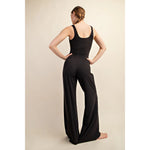 Recycled Butter Wide Leg Jumpsuit