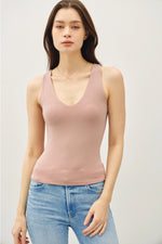 Basic Full Length V-Neck Tank