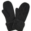 Cable Knit Sherpa Mittens