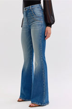 Cello High Rise Wide Leg with Cuff Jeans