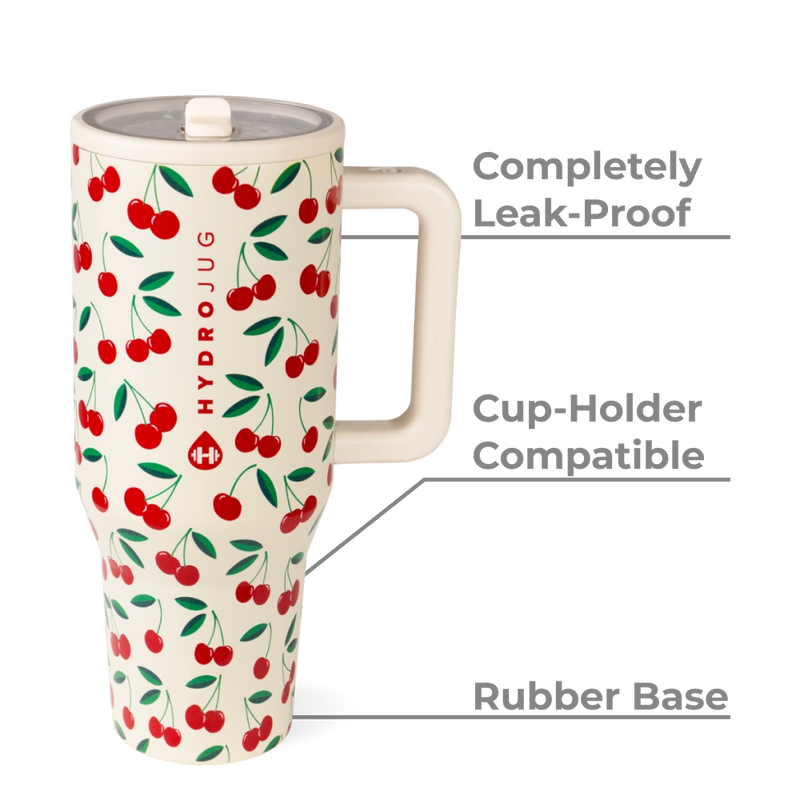 Cherries HydroJug 32 oz Traveler Tumbler