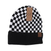 Checkered Pattern C.C Beanie