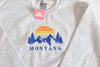 Montana Sunset Embroidered Crewneck