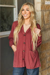 Plus Size Two-Tone Charm Cardigan