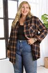 Plus Button Down Flannel Shirt