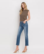 Lovervet by VERVET High Rise Crop Straight Jeans