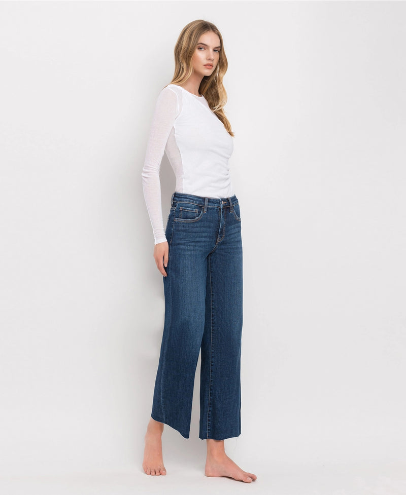 Lovervet by VERVET Tummy Control Mid Rise Wide Leg Jeans