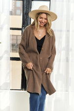 Long Sweater Cardigan with Front Pockets