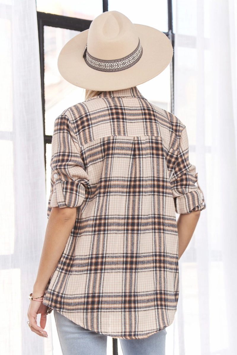 Plaid Button-Down Shirt