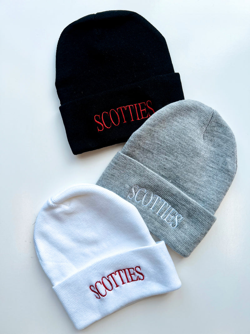 Scottie Embroidered Beanies