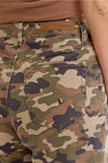 Cello Camo High Rise Wide Leg Jeans
