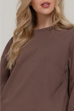 Long Sleeve Round Neck Garment Dye Tee