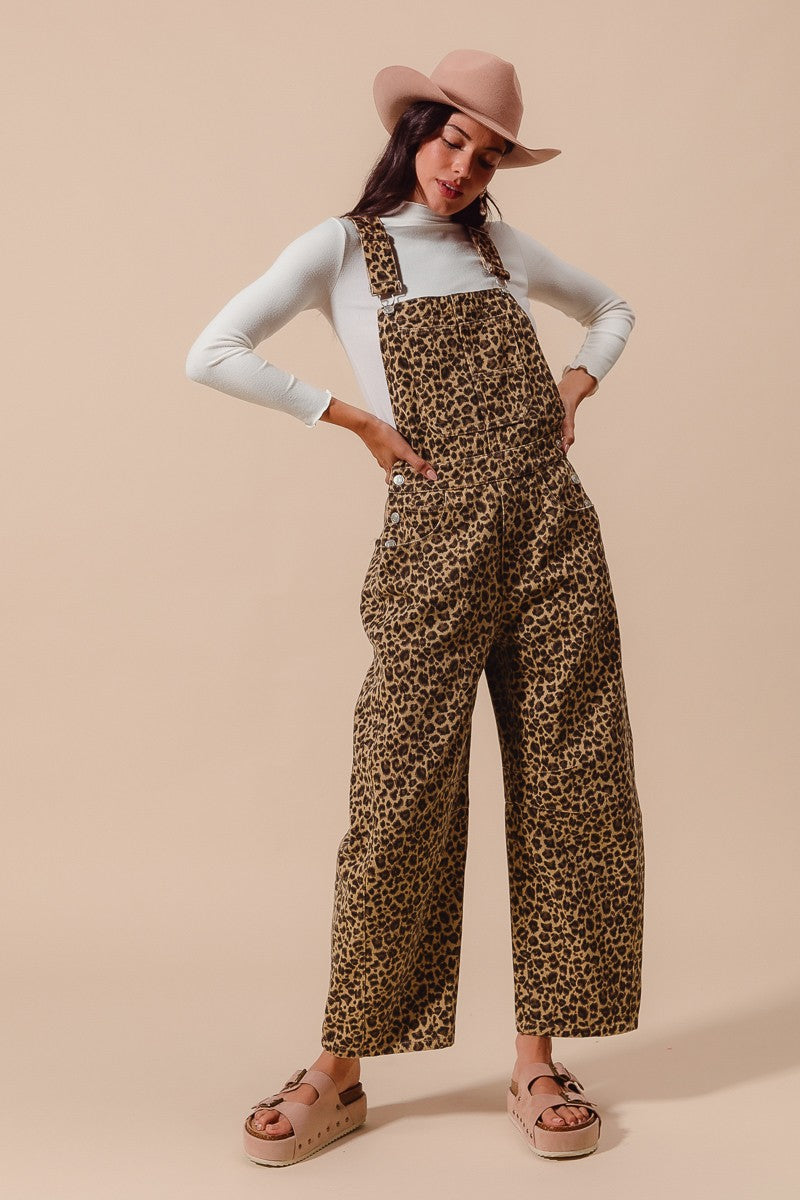 Take Me To The Savanna Barrel Overalls