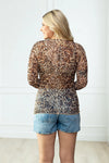Leopard Sheer Top