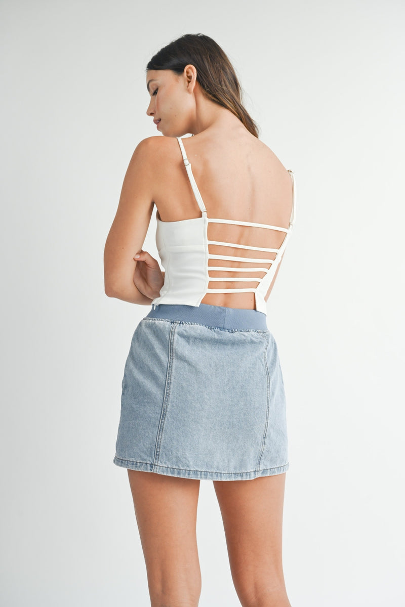 Strappy Back Cropped Cami