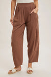 Relaxed Barrel Pants with Pockets