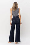 Judy Blue High Waist Rinse Wash Geometric Embroidery Wide Leg Jean