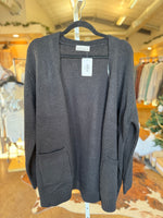 Plus Open Front Sweater Cardigan