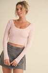 Twist Back Long Sleeve Top