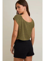 Front Tie Sleeveless Sweater Cardigan