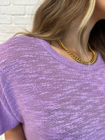 Zenana Basically Flowing Dolman Sleeve Top in B Lavender