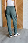 Center Seam Scuba Joggers in Ash Jade