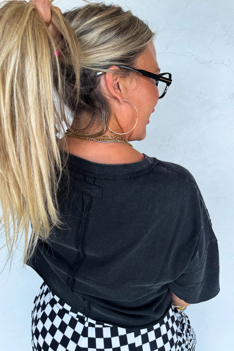 Regan Raw Hem Tee