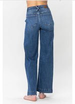 Judy Blue High Waisted Double Button Wide Leg Jean