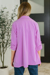 I'm Really That Gal Open Front Blazer in Orchid Glow