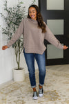 It's The Little Things Relaxed Scuba Pullover in Cocoa