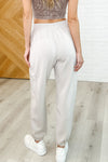 Jog and Snog Joggers in Mocha Cream