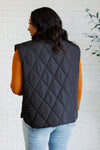 Layering Queen Quilted Puffer Vest in Black