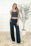 Hot Yoga Tank in Navy
