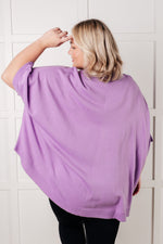 Lilac Whisper Dolman Sleeve Top