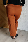 Magic Wide Leg Crop Pants in Rust