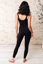 Way to Push Active Bodysuit in Black