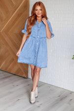 Westward Movement Denim Shirtdress